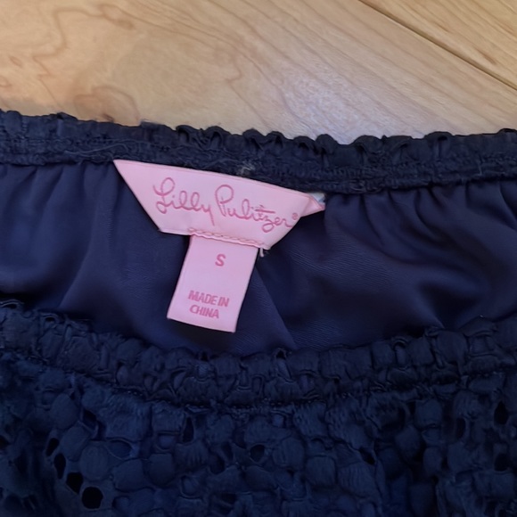 NWOT Lilly Pulitzer Lana Skort Romper Navy - Picture 4 of 6